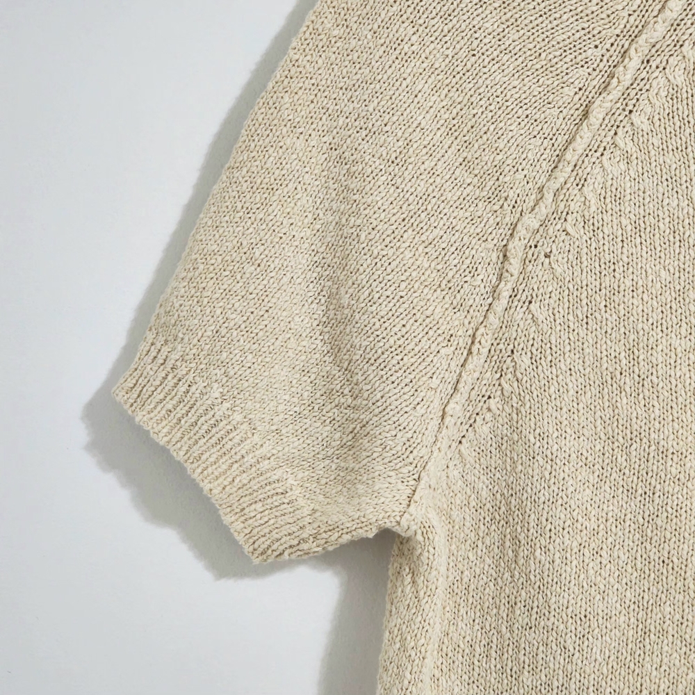 Anthropologie Pilcro Short- Sleeve Graphic Sweater Size M Bohemian Casual Fall - Picture 4 of 9